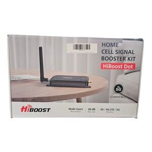 HiBoost Dot Home Cell Signal Booster Kit 5G 4G LTE 60dB Multi-Carrier Multi-User